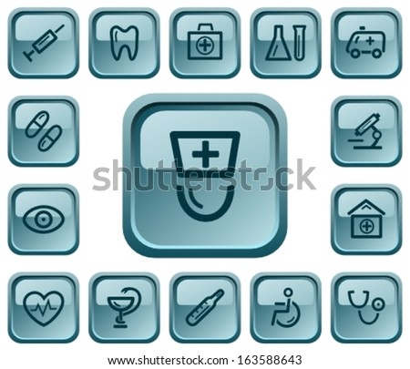 Medical button set
