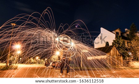 Picture of steel wool photography I've tried with my friends on the other night