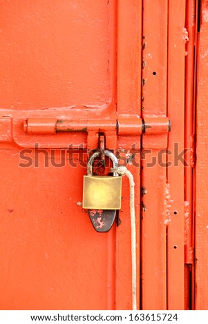 Key lock of steel door
