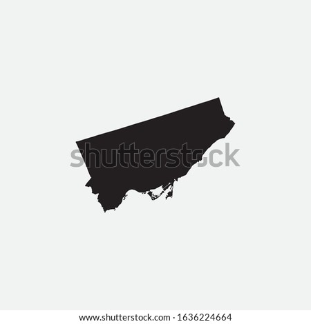 Map of Toronto - Ontario - Canada graphic element Illustration template design
 Royalty-Free Stock Photo #1636224664