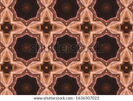 Brown Abstract Fractal Background Art
