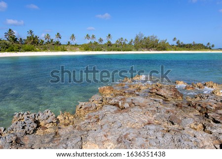 Twin Cove Beach, Eleuthera island, Bahamas.