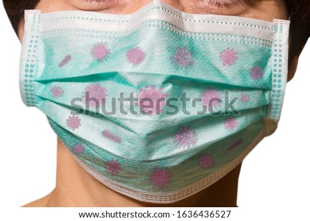 woman with virus mask to wearing face protection in prevention for coronavirus,  preventing spread of disease concept
