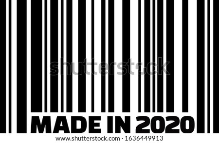 Made in 2020 Barcode icon