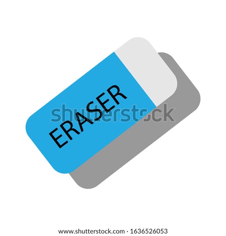eraser simple illustration clip art vector