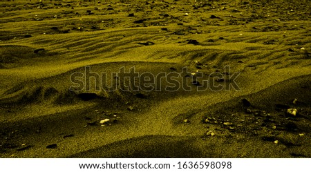 Yellow view of the dry desert. Background and texture for designers