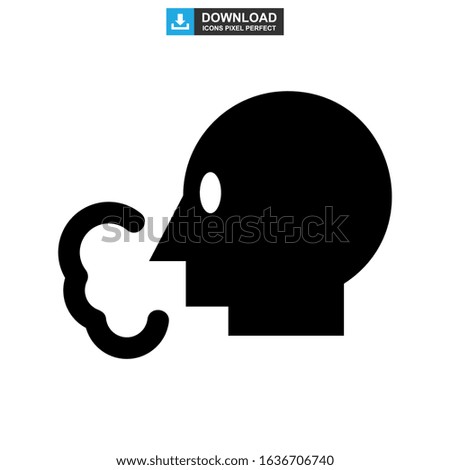 cough icon or logo isolated sign symbol vector illustration - high quality black style vector icons
