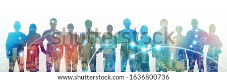 Business network concept. Human Resources. Group of businesspeople. Royalty-Free Stock Photo #1636800736