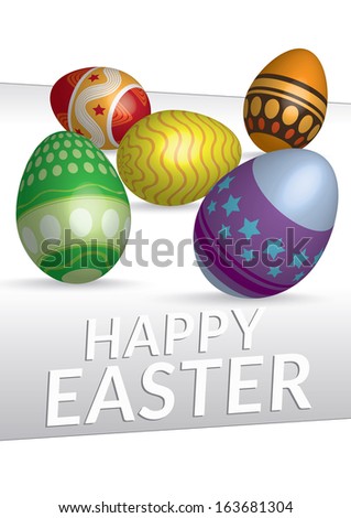 Vector 3D Easter eggs