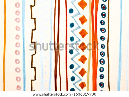 Red Lines Pattern. Handmade Stripes Wallpaper. Modern Fabric Background. Watercolour Lines Pattern. White Abstract Artistic Print. Watercolor Stroke Wallpaper. Geometric Lines Pattern.