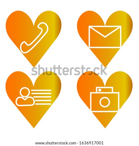 set of icons. the concept of valentine icon 3