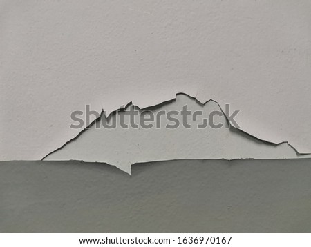 The gray wall that saw the interior wall