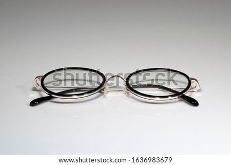 Reading Optical Glasses Isolated On The White