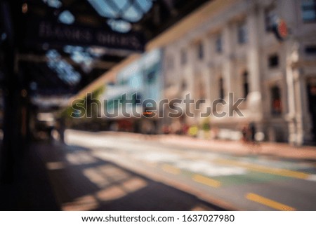 Abstract background of city in bokeh