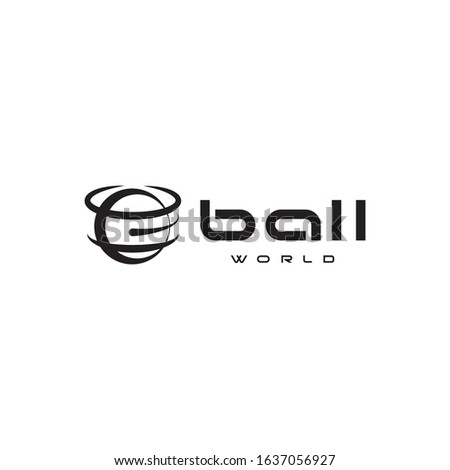 Ball vector logo. Ball emblem