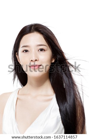 The young woman makeup portrait
