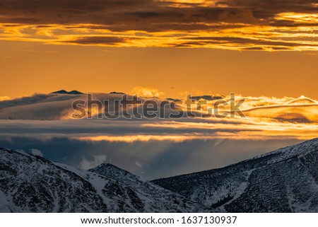 Winter in Tatra Moutains in Poland. High Tatras landscape photos.