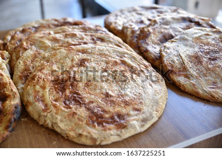 Anatolian breads on the shelf for sale