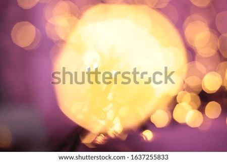 garland lights bokeh festive background