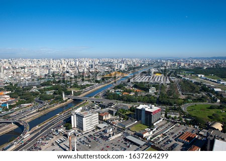 aerial photography of the city of Sao Paulo, Brazil