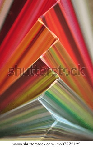 Colorful folded paper abstract, background