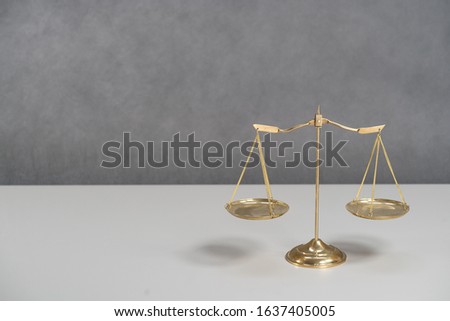 Law and Justice, grey background