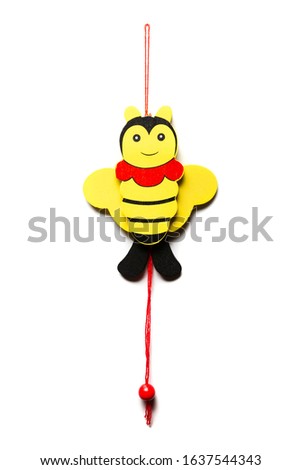 bee toy isolated on white background