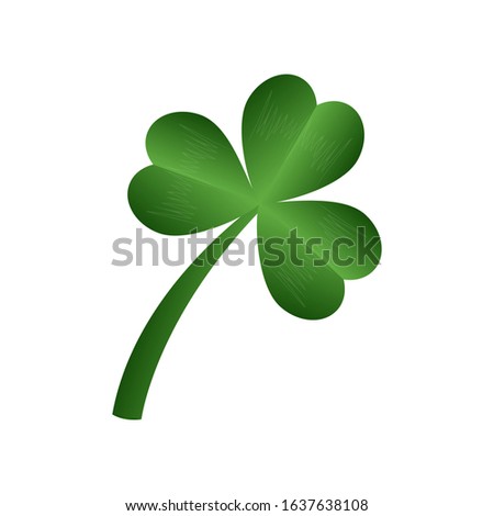 Three leaf clover St. Patrick's Day symbol.