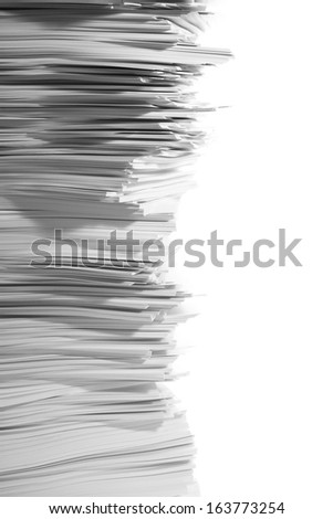 ten thousand sheets of white paper
