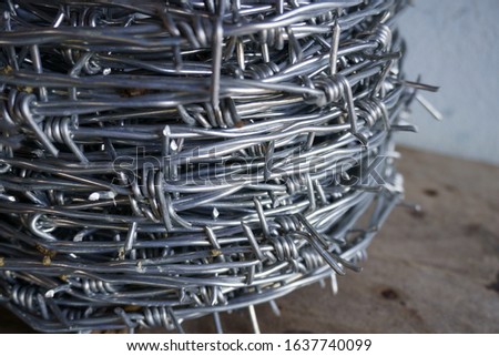 Barbed wire steel for protection