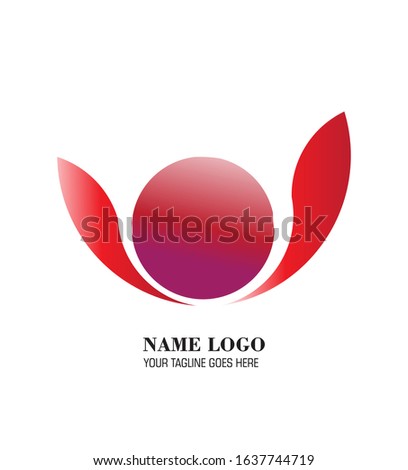 Abstract logo with purple colour concepts that describe a tecnology 