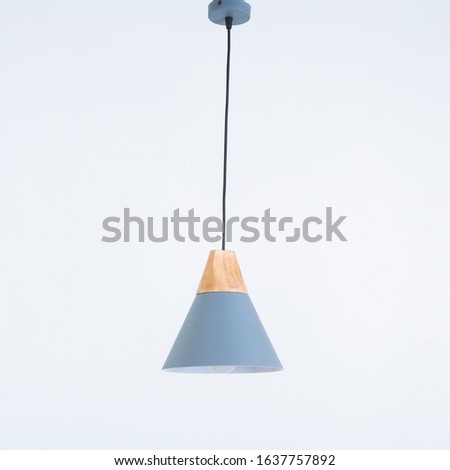 Grey light Pendant Modern and white background