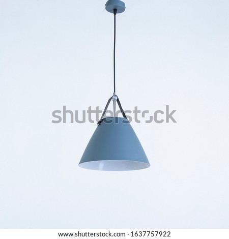 Grey light Pendant Modern and white background