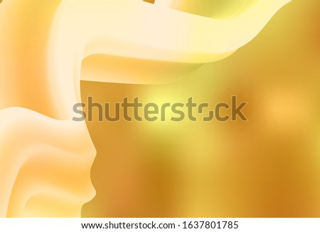 Dark Yellow vector blurred shine abstract texture. Colorful abstract illustration with gradient. Background for a cell phone.