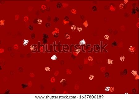 Light Red vector template with circles. Blurred bubbles on abstract background with colorful gradient. Template for your brand book.