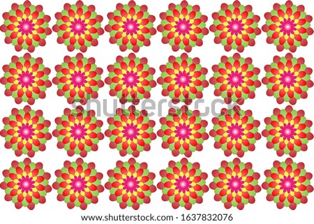 illustration vector graphic of floral pattern on a white background. fit for background or wall decoration