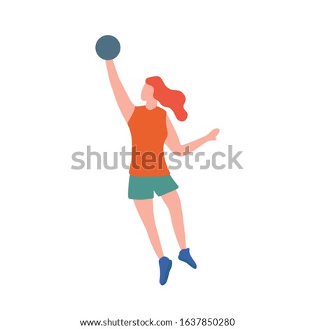 volleyball beach player smash or spike illustration vector 