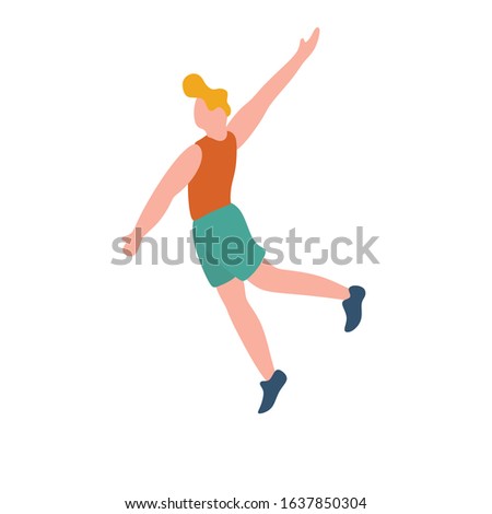 volleyball beach player Jumping service illustration vector 