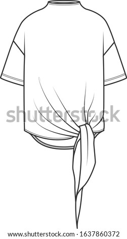 
Vector illustration of women's blouse