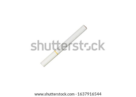 white cigarette with white background