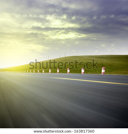Low angle speed road