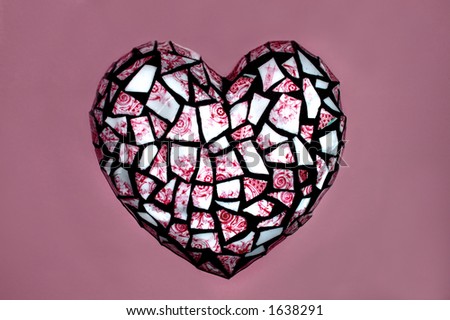 Ceramic Heart - Red
