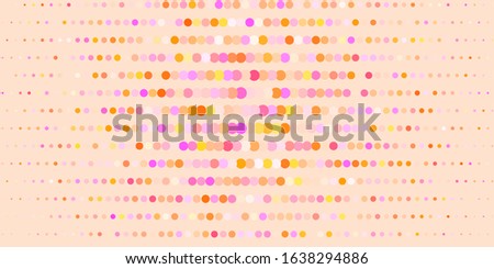 Dark Pink, Yellow vector background with spots. Illustration with set of shining colorful abstract spheres. New template for a brand book.
