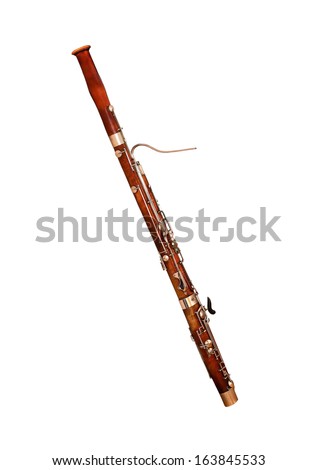 Bassoon Isolated on white Royalty-Free Stock Photo #163845533
