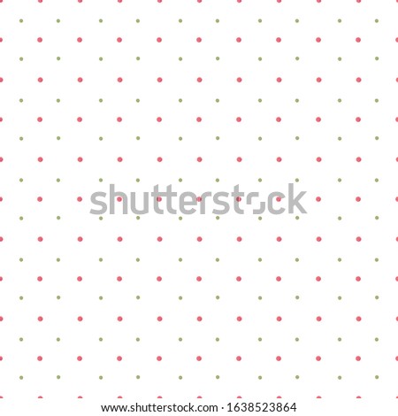 Seamless pattern of watercolor polka dots on a white background. Use for valentines day, weddings, invitations and birthdays