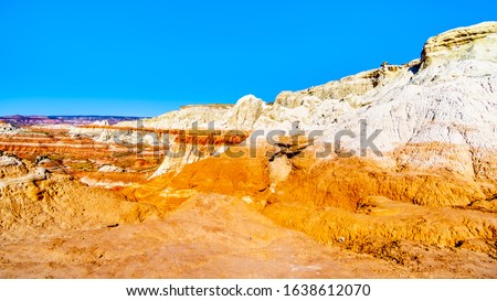 The colorful sandstone mountains on the Toadstool Trail in Grand Staircase-Escalante Monument in Utah, United States