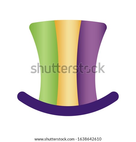 Isolated party hat on a white background - Vector illustration