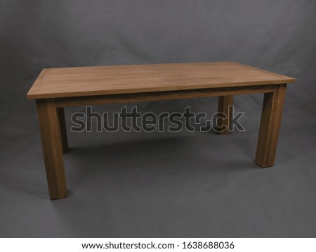 Classy Modern Luxury Wooden Table for Home Interiors Furniture in Isolated Background