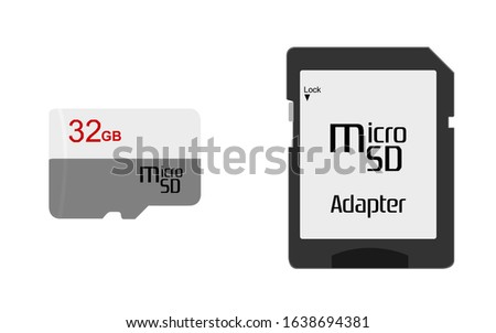 micro SD card and micro SD adapter
