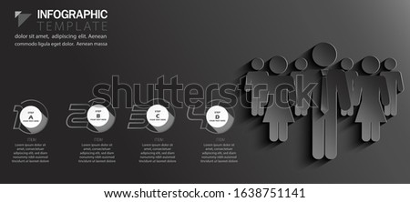 ICON Businessman and Business lady  creativity Idea concept  illustration vector, infographics,template,steps.